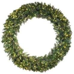 84" Pre-Lit Cashmere Pine Wreath, Warm White Dura-Lit® LED Lights
