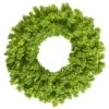 30" Pre-Lit Flocked Lime Fir Artificial Christmas Wreath, Lime Dura-Lit LED Lights