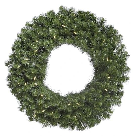 42" Warm White LED Lights Douglas Fir Artificial Christmas Wreath 4 42" Warm White LED Lights Douglas Fir Artificial Christmas Wreath - Image 2