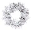 24" Flocked Atka Pine Artificial Christmas Wreath -Northlight Shop D575392S 1