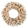 36" Clear Lights Frosted Gold Fir Artificial Christmas Wreath 2 36" Clear Lights Frosted Gold Fir Artificial Christmas Wreath -Northlight Shop D575412S 1