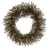 24" Pre-Lit Vienna Twig Christmas Wreath, Warm White LED Lights 1 24" Pre-Lit Vienna Twig Christmas Wreath, Warm White LED Lights -Northlight Shop D575451S 1