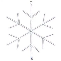 18" Neon Style Lighted Snowflake Wall Accent