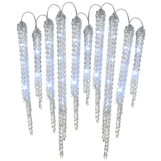 Crystal Icicles With LED Lights Decoration 4 Crystal Icicles With LED Lights Decoration - Image 2