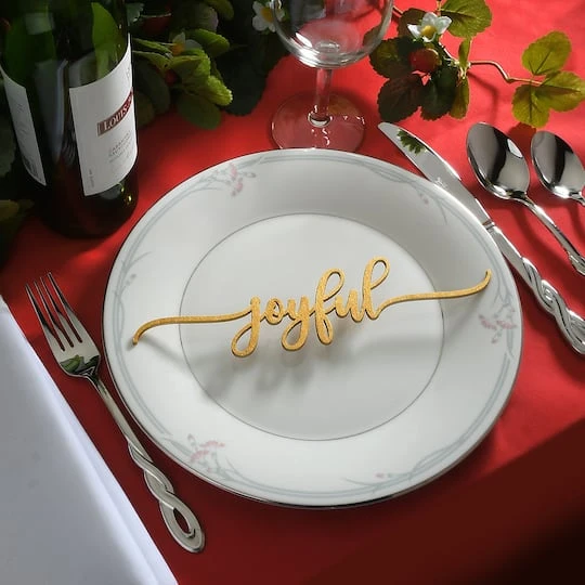 10" Christmas Place Setting Message Décor, 6ct. 7 10" Christmas Place Setting Message Décor, 6ct. - Image 5