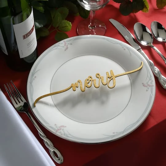 10" Christmas Place Setting Message Décor, 6ct. 10 10" Christmas Place Setting Message Décor, 6ct. - Image 8