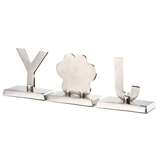 5" Gold Sparkle JOY Stocking Holders, 3ct. 9 5" Gold Sparkle JOY Stocking Holders, 3ct. - Image 7