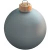 Whitehurst 4ct. 5" Matte Glass Ball Ornaments Baby Blue Matte -Northlight Shop D623238S 1