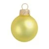 Whitehurst 40ct. 1.25" Matte Glass Ball Ornaments Yellow Matte -Northlight Shop D623250S 1