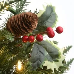 2ft. Pre-Lit Happy Hill Pine Artificial Christmas Tree, Warm White LED Lights 12 2ft. Pre-Lit Happy Hill Pine Artificial Christmas Tree, Warm White LED Lights -Northlight Shop D645001S 4