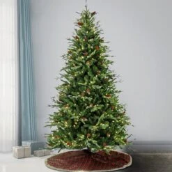 7.5ft. Pre-Lit Skykomish Pine Artificial Christmas Tree, Warm White LED Lights 11 7.5ft. Pre-Lit Skykomish Pine Artificial Christmas Tree, Warm White LED Lights -Northlight Shop D645041S 2
