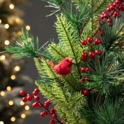 20" Unlit Cardinal Artificial Tabletop Christmas Tree 12 20" Unlit Cardinal Artificial Tabletop Christmas Tree -Northlight Shop D652292S 3