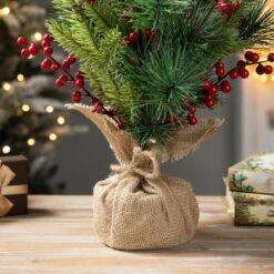 20" Unlit Cardinal Artificial Tabletop Christmas Tree 13 20" Unlit Cardinal Artificial Tabletop Christmas Tree -Northlight Shop D652292S 4