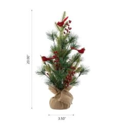 20" Unlit Cardinal Artificial Tabletop Christmas Tree 15 20" Unlit Cardinal Artificial Tabletop Christmas Tree -Northlight Shop D652292S 6