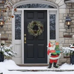 Glitzhome® 36'' Wooden Santa Gifts Porch Décor -Northlight Shop D652325S 4