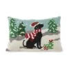 Glitzhome® Hooked Christmas Dog Pillow -Northlight Shop D652353S 1