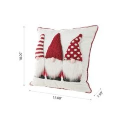 Glitzhome® 3D Heavy Knitted Gnome Pillow -Northlight Shop D652357S 7