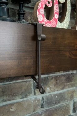 Brown Mantel Garland & Christmas Stocking Holder, 2ct. 40 Brown Mantel Garland & Christmas Stocking Holder, 2ct. -Northlight Shop D653587S 17