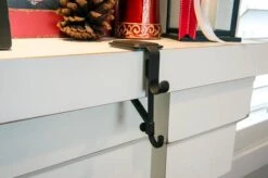 Brown Mantel Garland & Christmas Stocking Holder, 2ct. 30 Brown Mantel Garland & Christmas Stocking Holder, 2ct. -Northlight Shop D653587S 8