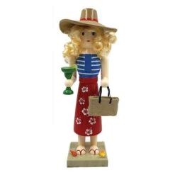 14" Lady At The Beach Nutcracker