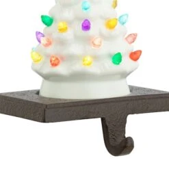 White Tree Illuminated Stocking Hanger 11 White Tree Illuminated Stocking Hanger -Northlight Shop D657835S 4