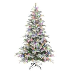 7.5ft. Pre-Lit Aspen Fir Artificial Christmas Tree, Multicolor Lights 9 7.5ft. Pre-Lit Aspen Fir Artificial Christmas Tree, Multicolor Lights -Northlight Shop D659589S 12