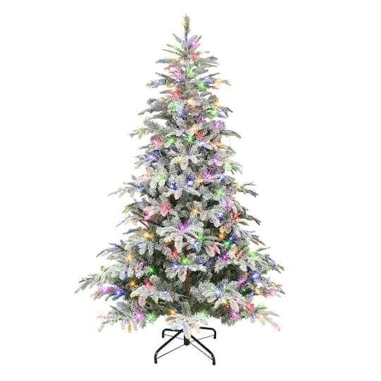 7.5ft. Pre-Lit Aspen Fir Artificial Christmas Tree, Multicolor Lights 5 7.5ft. Pre-Lit Aspen Fir Artificial Christmas Tree, Multicolor Lights - Image 3