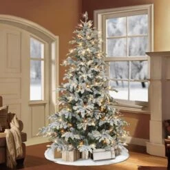 7.5ft. Pre-Lit Aspen Fir Artificial Christmas Tree, Multicolor Lights 10 7.5ft. Pre-Lit Aspen Fir Artificial Christmas Tree, Multicolor Lights -Northlight Shop D659589S 3