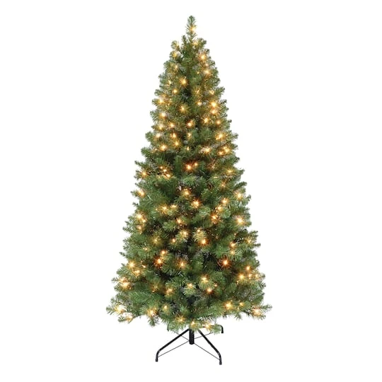 6ft. Pre-Lit Virginia Pine Artificial Christmas Tree, Clear Lights 3 6ft. Pre-Lit Virginia Pine Artificial Christmas Tree, Clear Lights