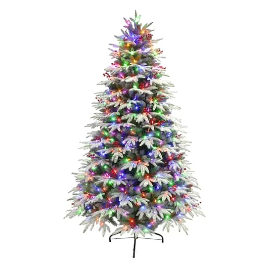 7.5ft. Pre-Lit Halifax Fir Artificial Christmas Tree, Color-Select LED Lights 5 7.5ft. Pre-Lit Halifax Fir Artificial Christmas Tree, Color-Select LED Lights - Image 3