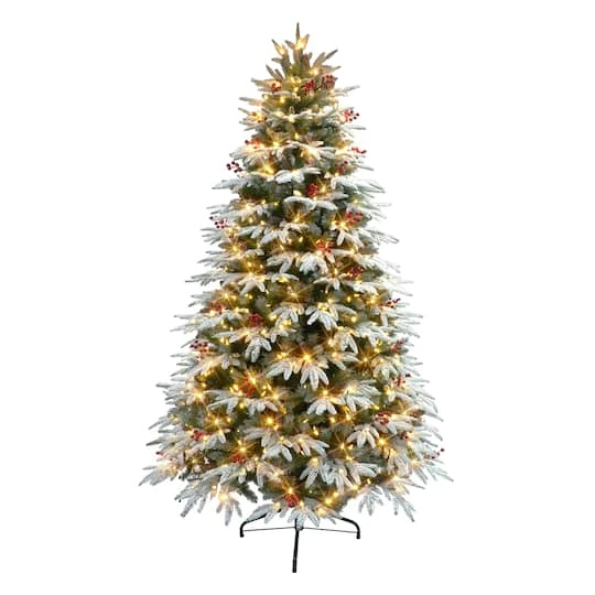 7.5ft. Pre-Lit Halifax Fir Artificial Christmas Tree, Color-Select LED Lights 7 7.5ft. Pre-Lit Halifax Fir Artificial Christmas Tree, Color-Select LED Lights - Image 5