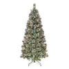 6.5ft. Pre-Lit Snowy Valley Pine Artificial Christmas Tree, Warm White LED Lights 2 6.5ft. Pre-Lit Snowy Valley Pine Artificial Christmas Tree, Warm White LED Lights -Northlight Shop D659652S 1