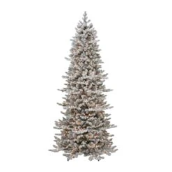6.5ft. Pre-Lit Flocked Royal Majestic Douglas Fir Artificial Christmas Tree, Clear Lights 7 6.5ft. Pre-Lit Flocked Royal Majestic Douglas Fir Artificial Christmas Tree, Clear Lights -Northlight Shop D659667S 1 1