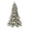 6.5ft. Pre-Lit Flocked Royal Majestic Fir Artificial Christmas Tree, Clear Lights 1 6.5ft. Pre-Lit Flocked Royal Majestic Fir Artificial Christmas Tree, Clear Lights -Northlight Shop D659668S 1