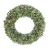 60'' Pre-Lit Rocky Mountain Spruce Christmas Wreath -Northlight Shop D659683S 1