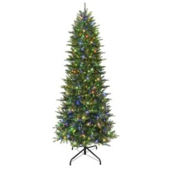 10ft. Pre-Lit Fraser Fir Artificial Christmas Tree, Color Select LED Lights -Northlight Shop D659685S 12