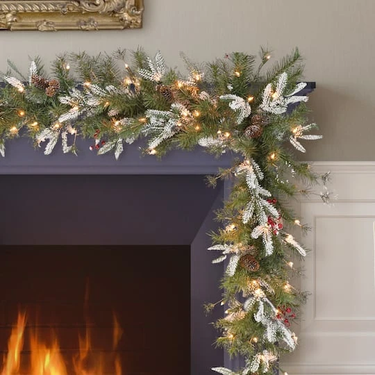 6ft. Pre-Lit Decorated Artificial Christmas Swag, Clear Incandescent Lights 6 6ft. Pre-Lit Decorated Artificial Christmas Swag, Clear Incandescent Lights - Image 4