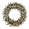 48" Pre-Lit Glittery Wreath -Northlight Shop D659715S 1