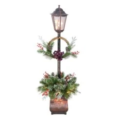 4ft. Lighted Christmas Lamp Post Decoration