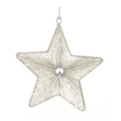 Melrose Iron & Glass Star Ornament Set 9 Melrose Iron & Glass Star Ornament Set -Northlight Shop D660824S 2