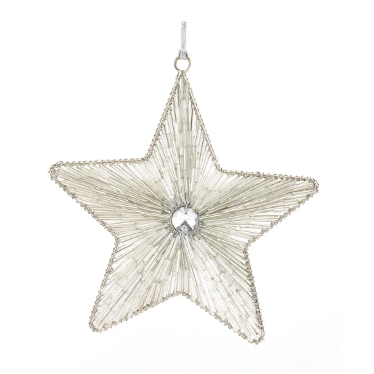 Melrose Iron & Glass Star Ornament Set 5 Melrose Iron & Glass Star Ornament Set - Image 3