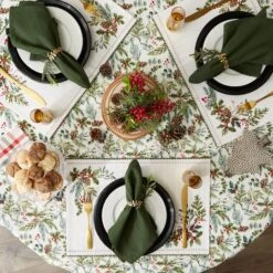 DII® Heritage Holiday Sprigs Reversible Embellished Placemats, 4ct. 25 DII® Heritage Holiday Sprigs Reversible Embellished Placemats, 4ct. -Northlight Shop D661650S 10