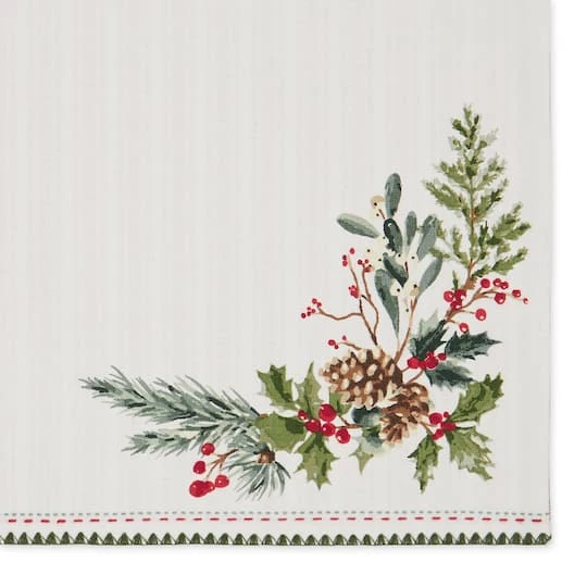 DII® Heritage Holiday Sprigs Reversible Embellished Placemats, 4ct. 7 DII® Heritage Holiday Sprigs Reversible Embellished Placemats, 4ct. - Image 5