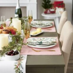 DII® Heritage Holiday Sprigs Reversible Embellished Placemats, 4ct. 22 DII® Heritage Holiday Sprigs Reversible Embellished Placemats, 4ct. -Northlight Shop D661650S 7