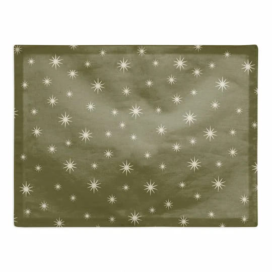 Green Twinkle Cotton Twill Placemat 3 Green Twinkle Cotton Twill Placemat