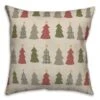 Cream Tree Pattern Throw Pillow -Northlight Shop D662503S 1