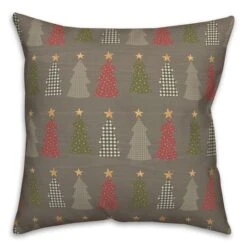 Gray Tree Pattern Throw Pillow 8 Gray Tree Pattern Throw Pillow -Northlight Shop D662504S 2