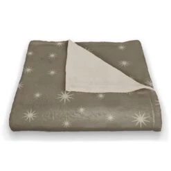Gray Twinkle Coral Fleece Blanket -Northlight Shop D662534S 2