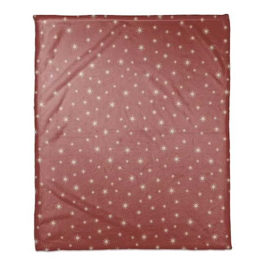 Red Twinkle Coral Fleece Blanket 3 Red Twinkle Coral Fleece Blanket