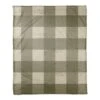 Green Buffalo Check Coral Fleece Blanket -Northlight Shop D662539S 1